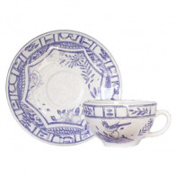 Gien Fayencerie Oiseau Bleu monochrome Πιατέλα πρωινού 18 cm